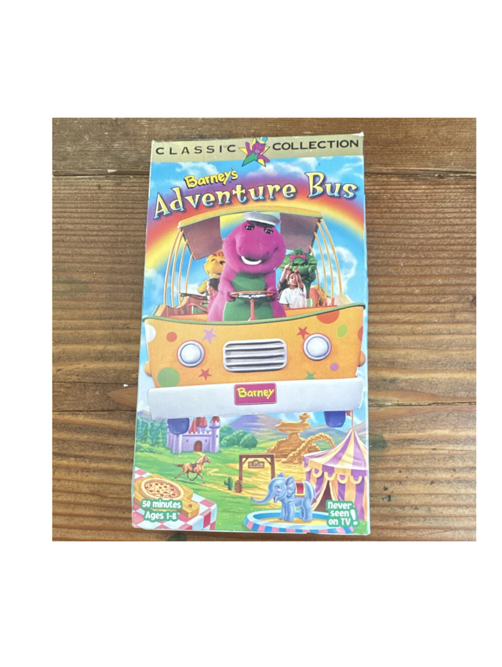 Lyrick Studios Barney's Adventure Bus VHS Classic Collection Barney NTSC Family